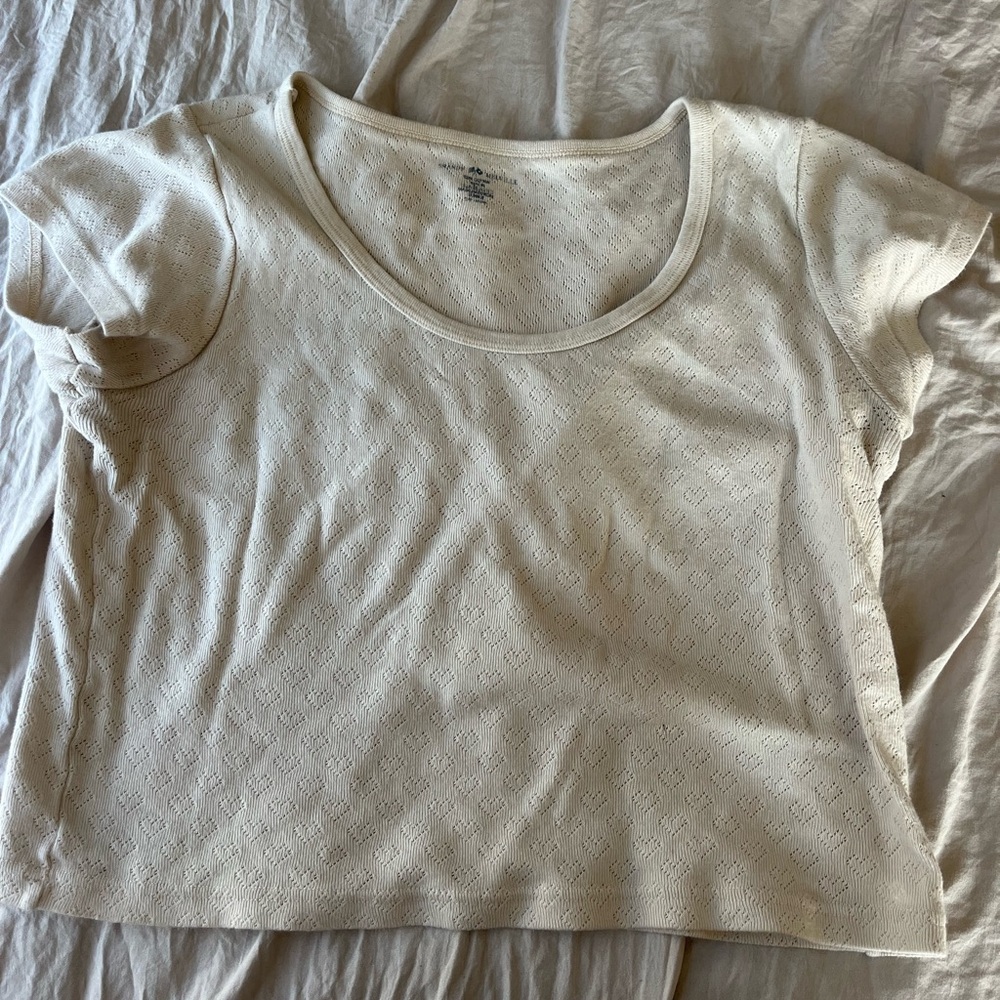 Brandy melville heart cropped t